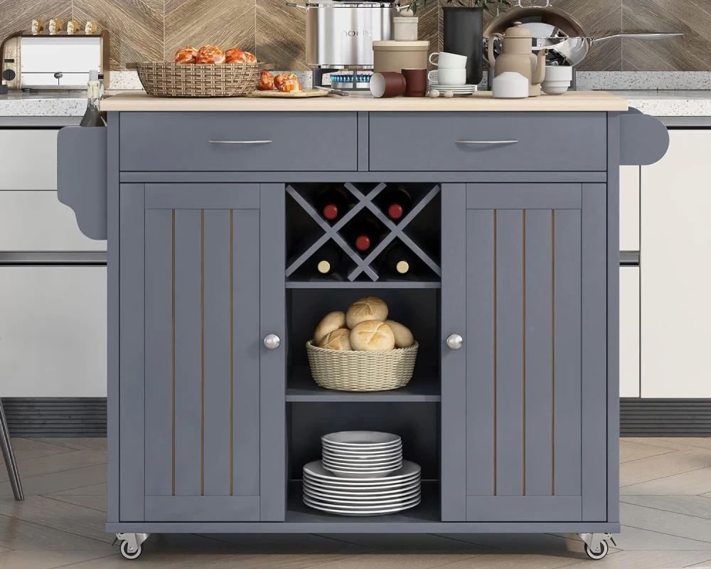 kitchen island cart on wheels