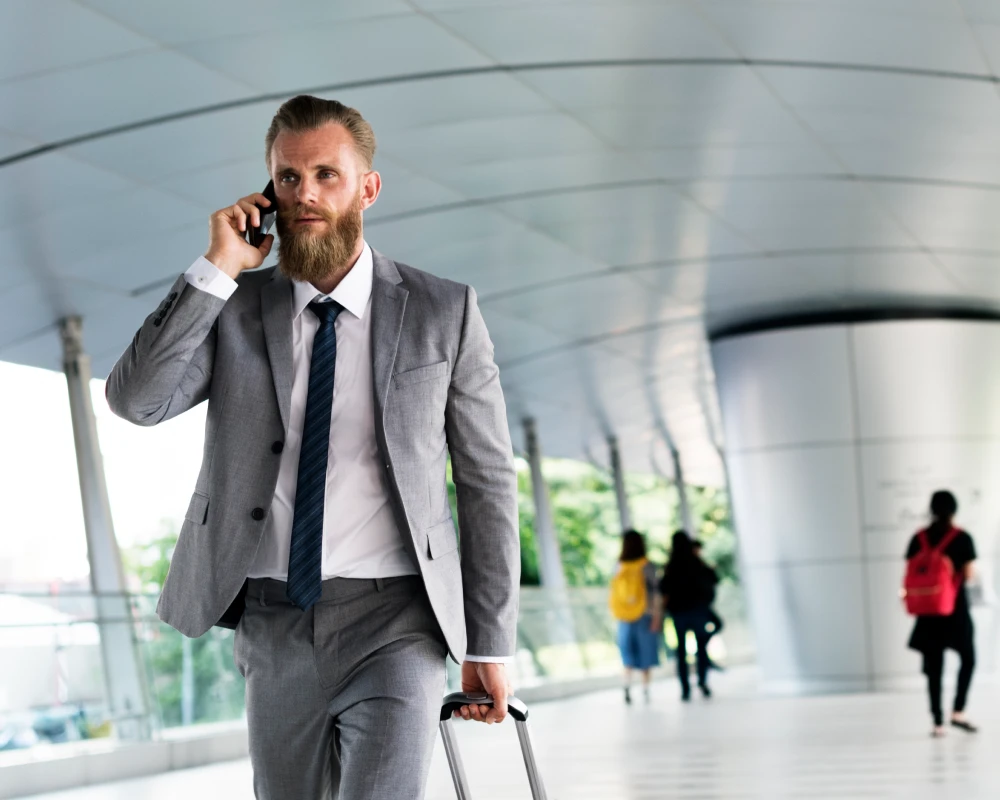 leather suitcase carry on