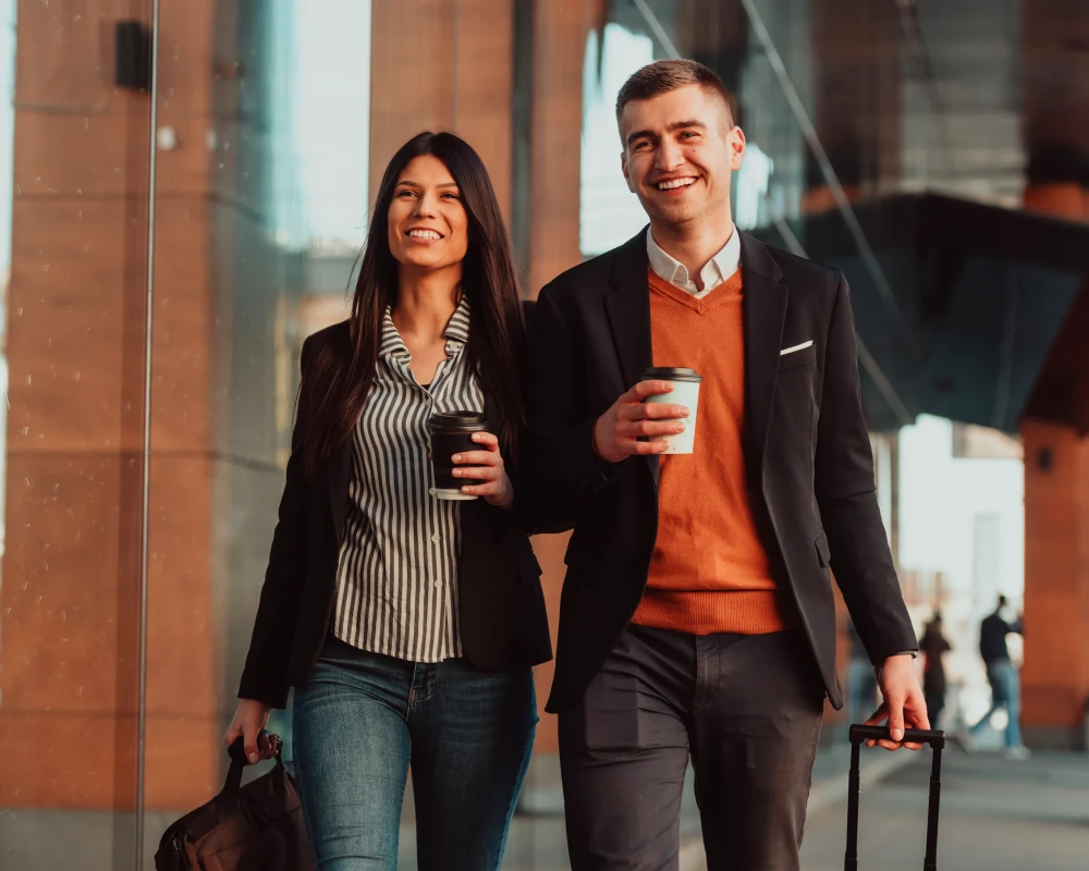 leather luggage trolley bag